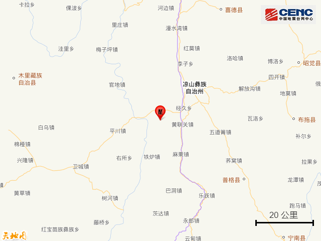 刚刚，四川西昌发生5.1级地震，震中距离攀枝花市中心约131KM！